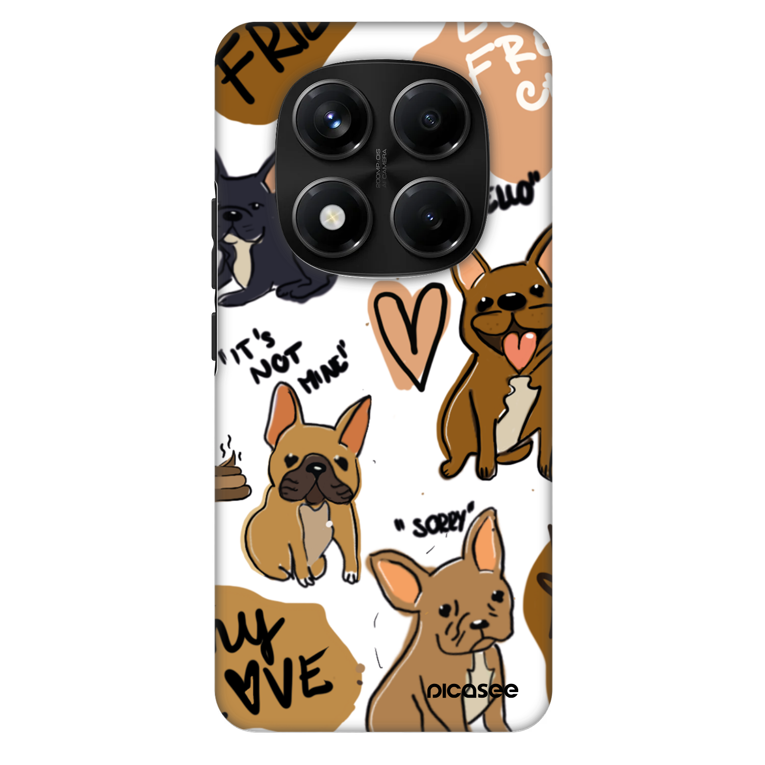 Picasee Fashion Case za Xiaomi Redmi Note 14 Pro+ 5G - Frenchies