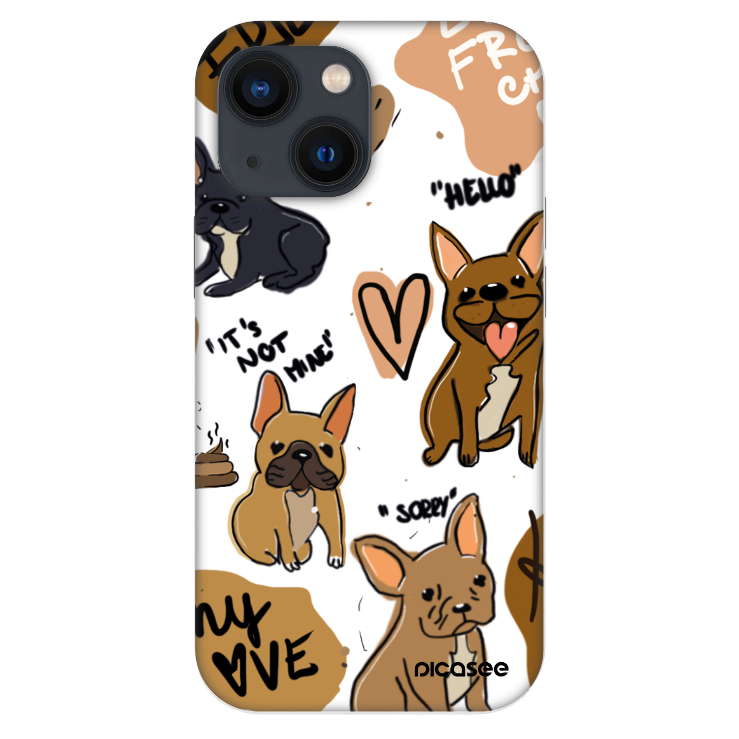 Picasee Fashion Case za Apple iPhone 13 mini - Frenchies