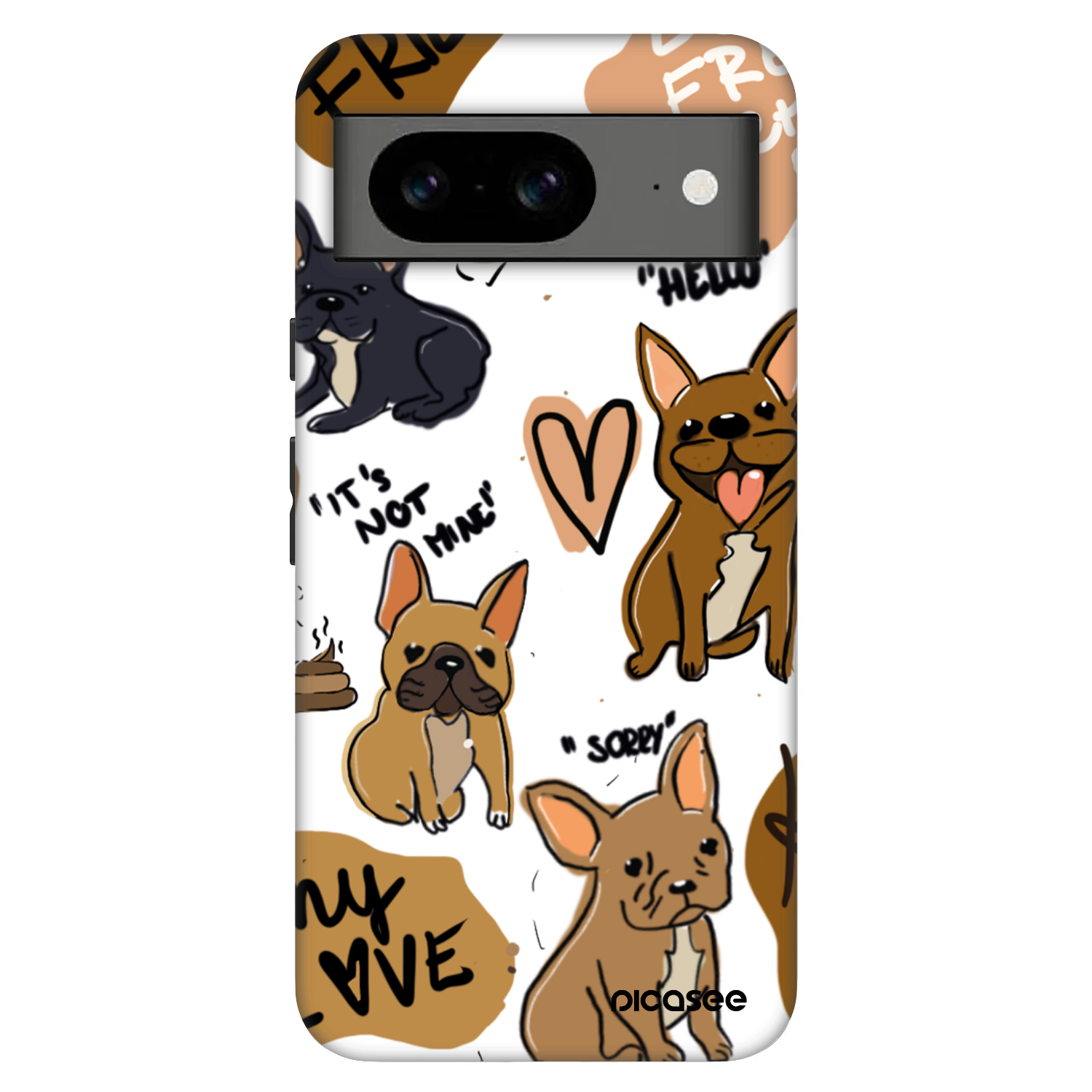 Picasee Fashion Case za Google Pixel 8 Pro - Frenchies
