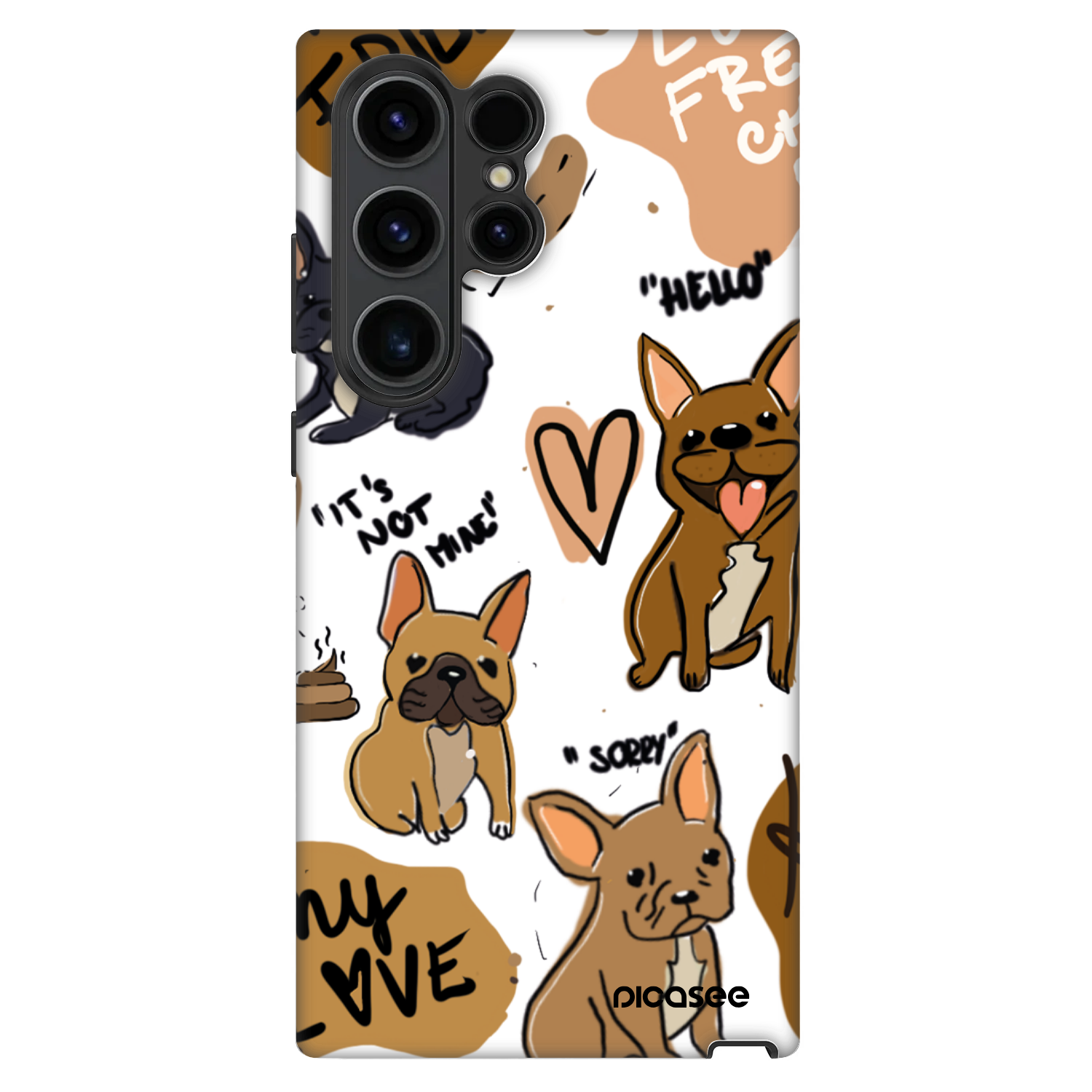 Picasee Fashion Case za Samsung Galaxy S22 Ultra 5G - Frenchies