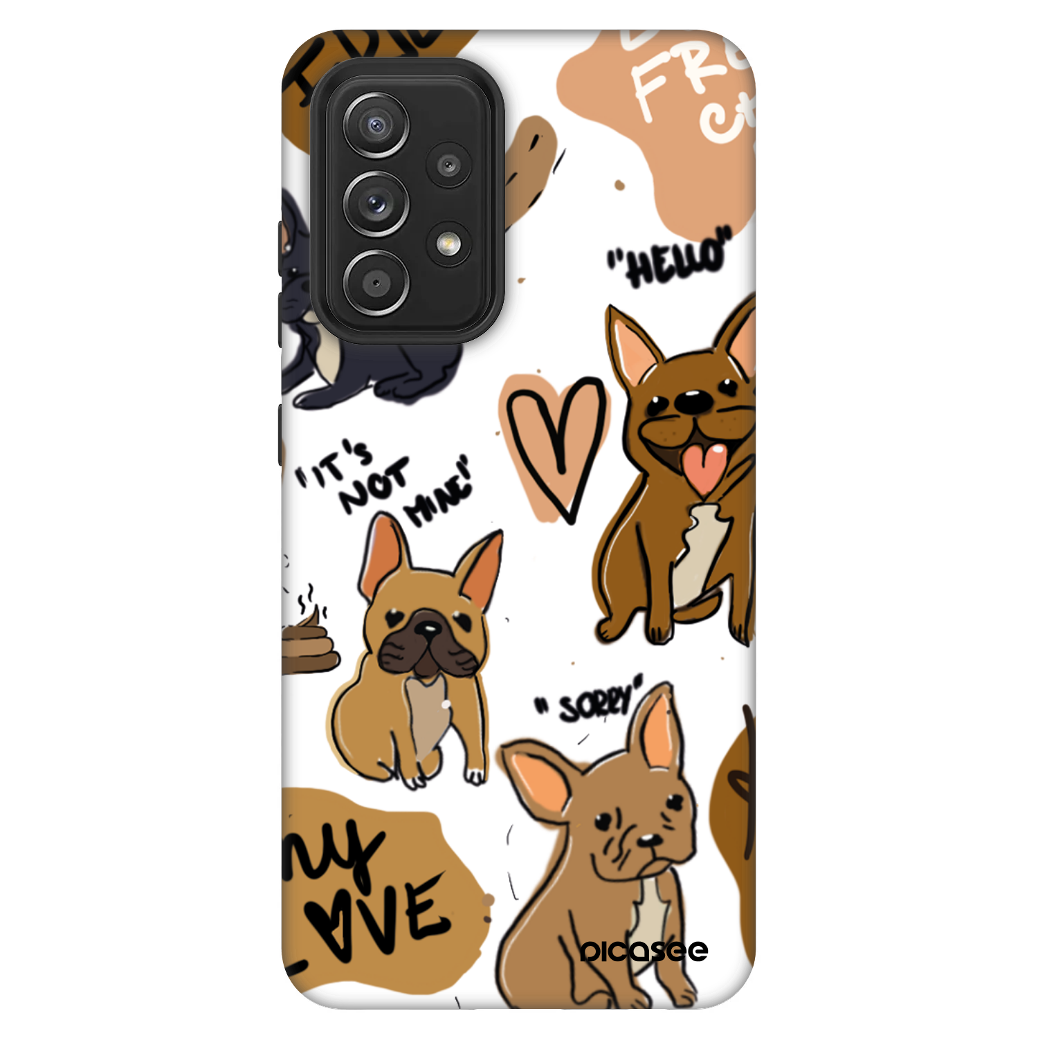 Picasee Fashion Case za Samsung Galaxy A52s 5G A528B - Frenchies