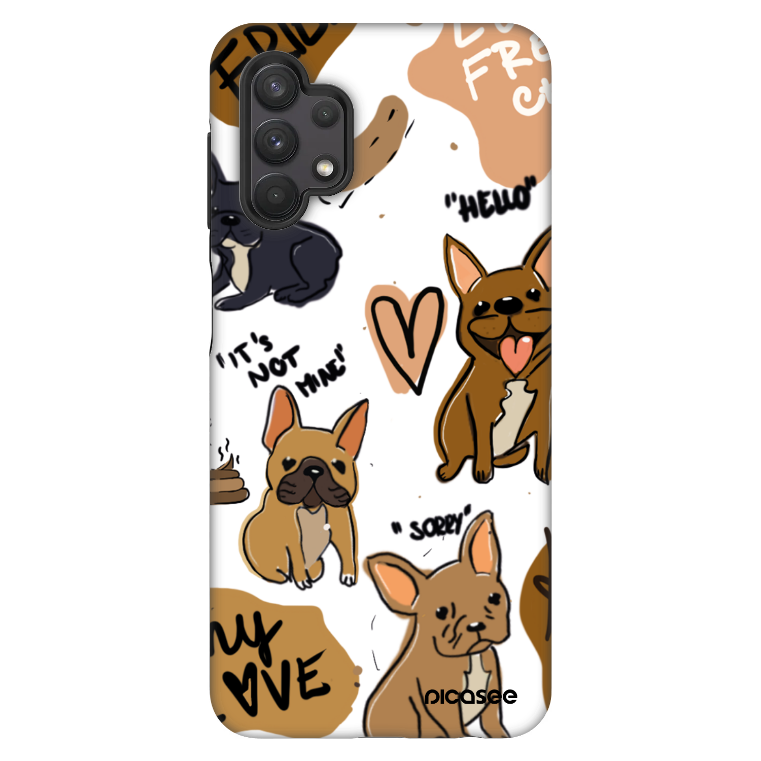 Picasee Fashion Case za Samsung Galaxy A32 5G A326B - Frenchies