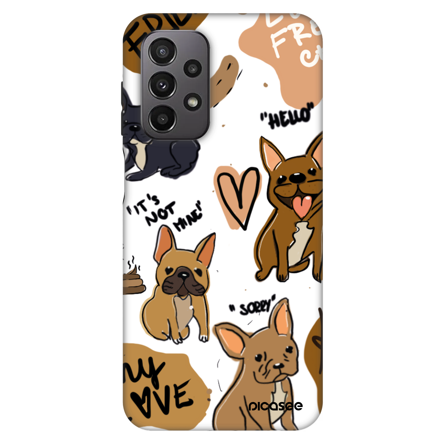 Picasee Fashion Case za Samsung Galaxy A23 A236B 5G - Frenchies