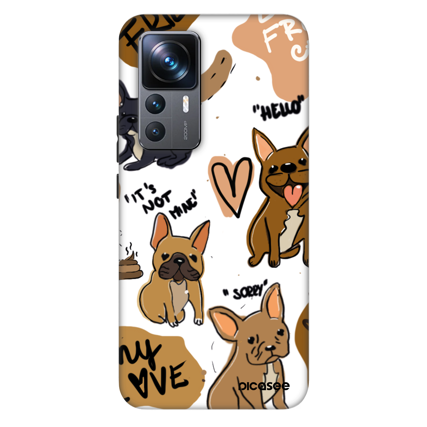 Picasee Fashion Case za Xiaomi 12T - Frenchies