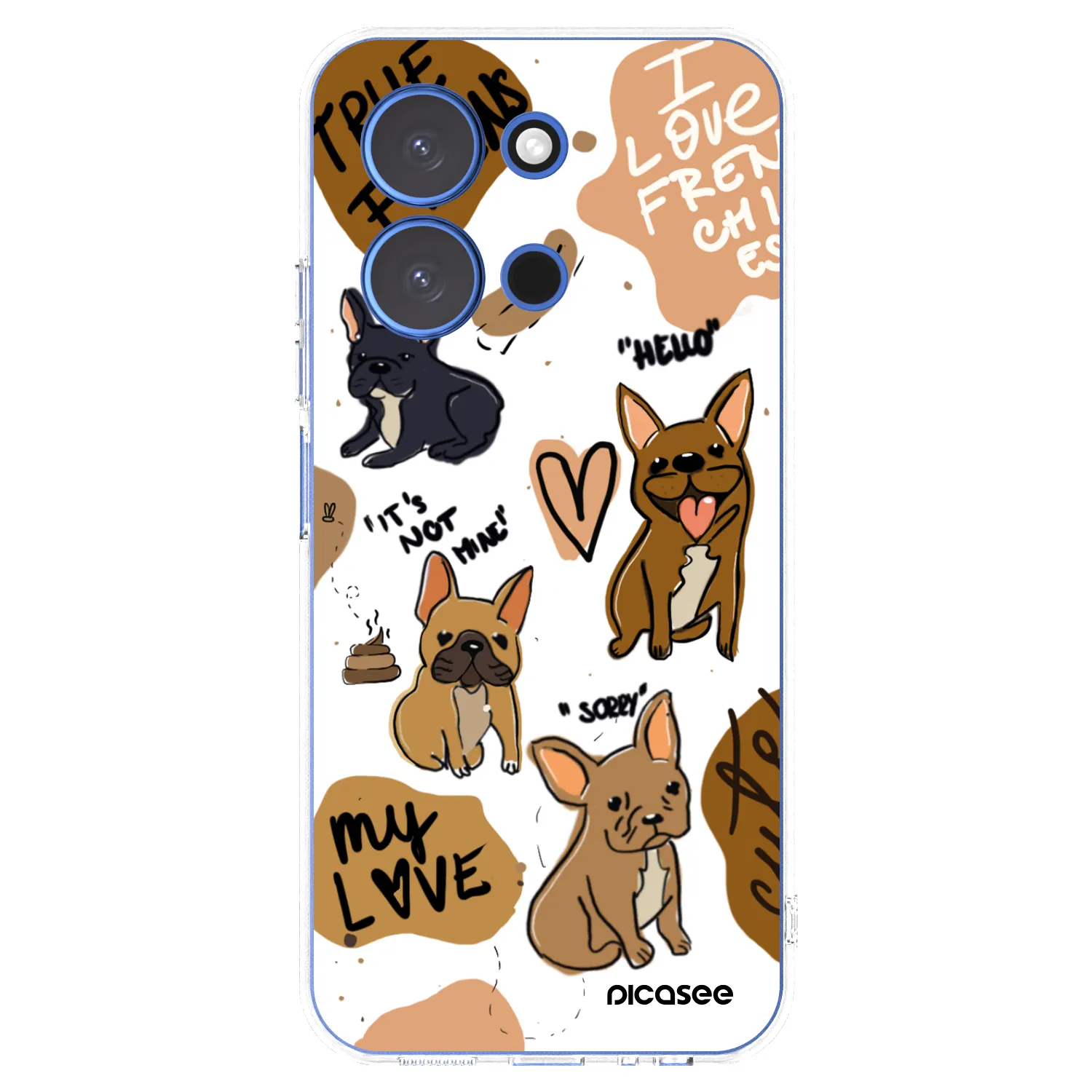 Picasee silikonski prozorni ovitek za Xiaomi Redmi 15C 4G - Frenchies