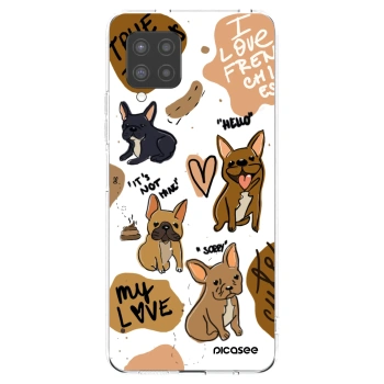 Picasee silikonski prozorni ovitek za Samsung Galaxy A42 A426B - Frenchies