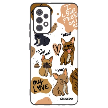 Picasee silikonski črni ovitek za Samsung Galaxy A32 5G A326B - Frenchies