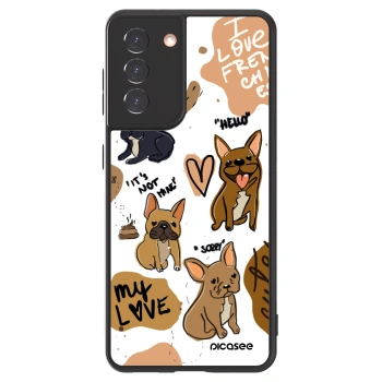 Picasee ULTIMATE CASE za Samsung Galaxy S21 5G G991B - Frenchies