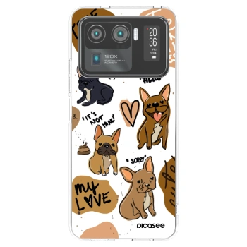 Picasee silikonski prozorni ovitek za Xiaomi Mi 11 Ultra - Frenchies