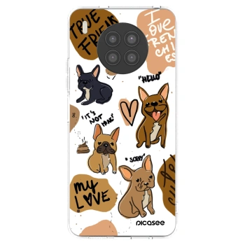 Picasee silikonski prozorni ovitek za Huawei Nova 8i - Frenchies