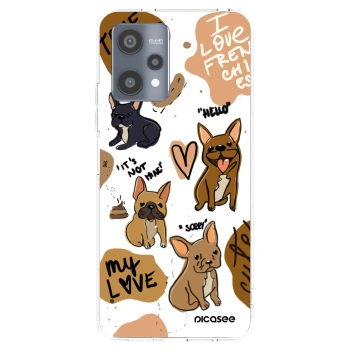 Picasee silikonski prozorni ovitek za Realme 9 Pro 5G - Frenchies