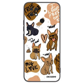 Picasee silikonski črni ovitek za Xiaomi Redmi 10C - Frenchies