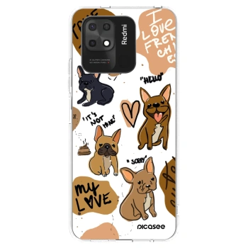 Picasee silikonski prozorni ovitek za Xiaomi Redmi 10C - Frenchies