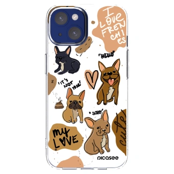 Picasee silikonski prozorni ovitek za Apple iPhone 14 - Frenchies