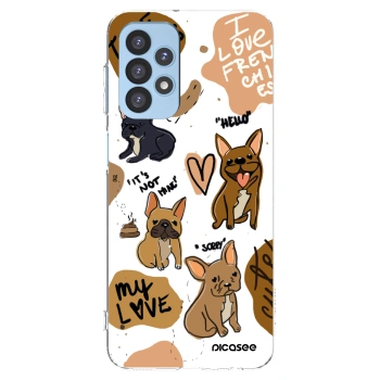 Picasee silikonski prozorni ovitek za Samsung Galaxy A23 A235F 4G - Frenchies