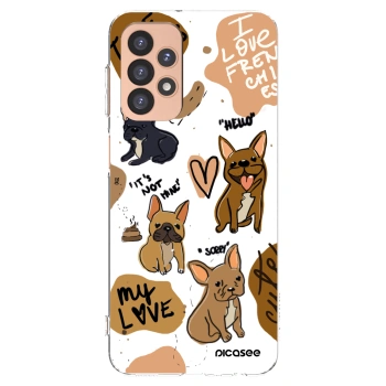 Picasee silikonski prozorni ovitek za Samsung Galaxy A23 A236B 5G - Frenchies