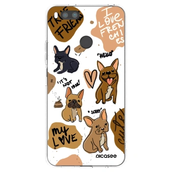 Picasee silikonski prozorni ovitek za Xiaomi Redmi A1 - Frenchies