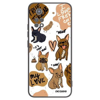 Picasee silikonski črni ovitek za Xiaomi Redmi Note 11S 5G - Frenchies