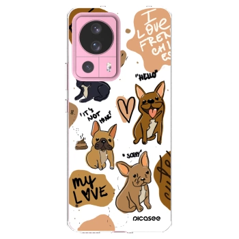 Picasee silikonski prozorni ovitek za Xiaomi 13 Lite - Frenchies