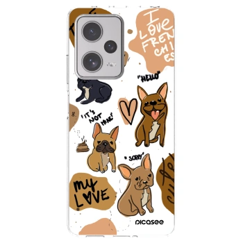 Picasee silikonski prozorni ovitek za Xiaomi Redmi Note 12 Pro+ 5G - Frenchies