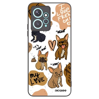 Picasee silikonski črni ovitek za Xiaomi Redmi Note 12 4G - Frenchies