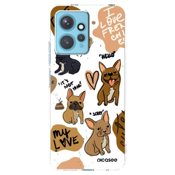 Picasee silikonski prozorni ovitek za Xiaomi Redmi Note 12 4G - Frenchies