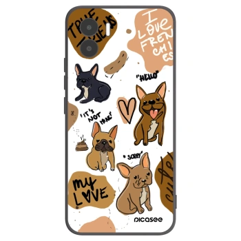 Picasee silikonski črni ovitek za Xiaomi Redmi A2 - Frenchies
