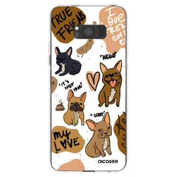 Picasee silikonski prozorni ovitek za Samsung Galaxy S8 G950F - Frenchies