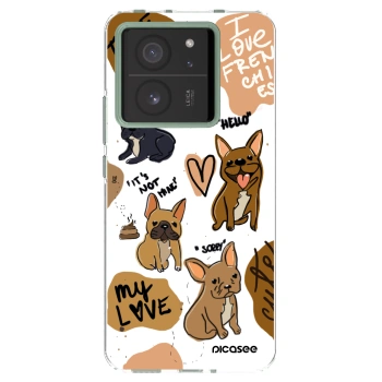 Picasee silikonski prozorni ovitek za Xiaomi 13T Pro - Frenchies