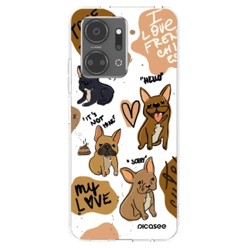 Picasee silikonski prozorni ovitek za Honor X7a - Frenchies