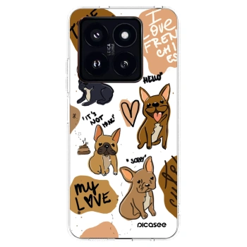 Picasee silikonski prozorni ovitek za Xiaomi 14 Pro - Frenchies
