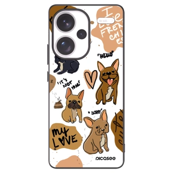 Picasee silikonski črni ovitek za Xiaomi Redmi Note 13 Pro+ 5G - Frenchies