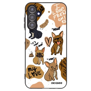 Picasee silikonski črni ovitek za Samsung Galaxy A15 A155F 4G - Frenchies