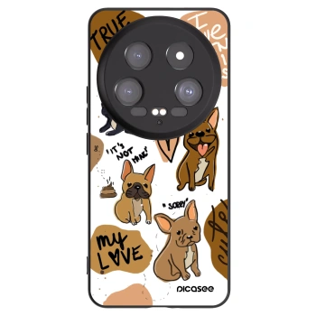 Picasee silikonski črni ovitek za Xiaomi 14 Ultra - Frenchies