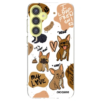 Picasee silikonski prozorni ovitek za Samsung Galaxy A35 5G A356B - Frenchies