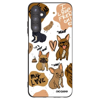 Picasee silikonski črni ovitek za Samsung Galaxy A05s A057G - Frenchies