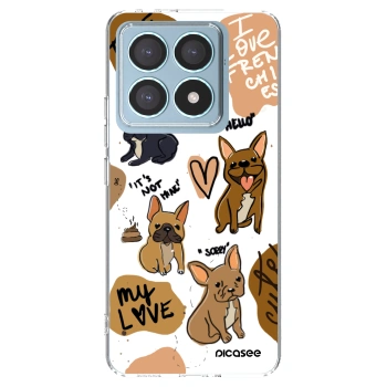 Picasee silikonski prozorni ovitek za Xiaomi 14T Pro - Frenchies