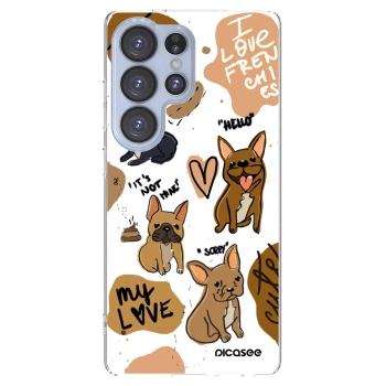 Picasee silikonski prozorni ovitek za Samsung Galaxy S25 Ultra 5G - Frenchies