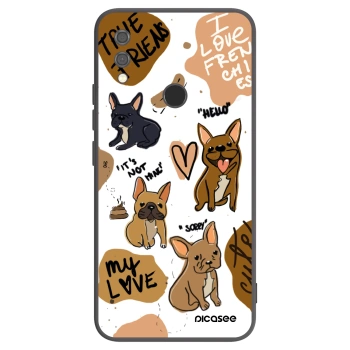 Picasee silikonski črni ovitek za Xiaomi Redmi Note 7 - Frenchies