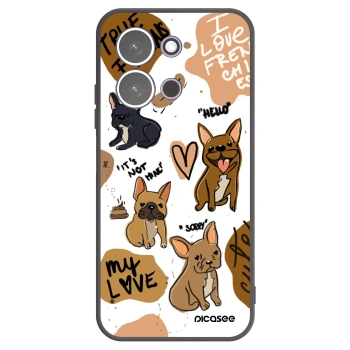 Picasee silikonski črni ovitek za Xiaomi Redmi 15C 5G - Frenchies