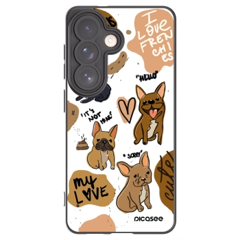 Picasee silikonski črni ovitek za Samsung Galaxy S26 - Frenchies