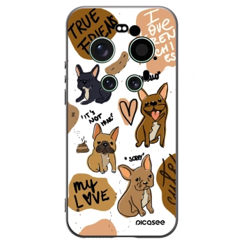 Picasee silikonski črni ovitek za Xiaomi 17 Ultra - Frenchies