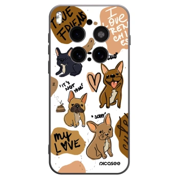 Picasee silikonski črni ovitek za Vivo X300 Pro - Frenchies