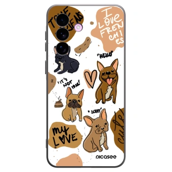 Picasee silikonski črni ovitek za Samsung Galaxy A57 5G - Frenchies