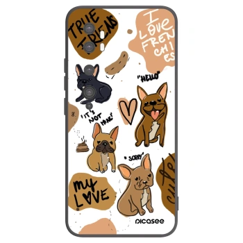 Picasee silikonski črni ovitek za Xiaomi Mi Note 10 (Pro) - Frenchies