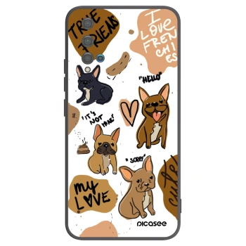 Picasee silikonski črni ovitek za Huawei Nova 5T - Frenchies