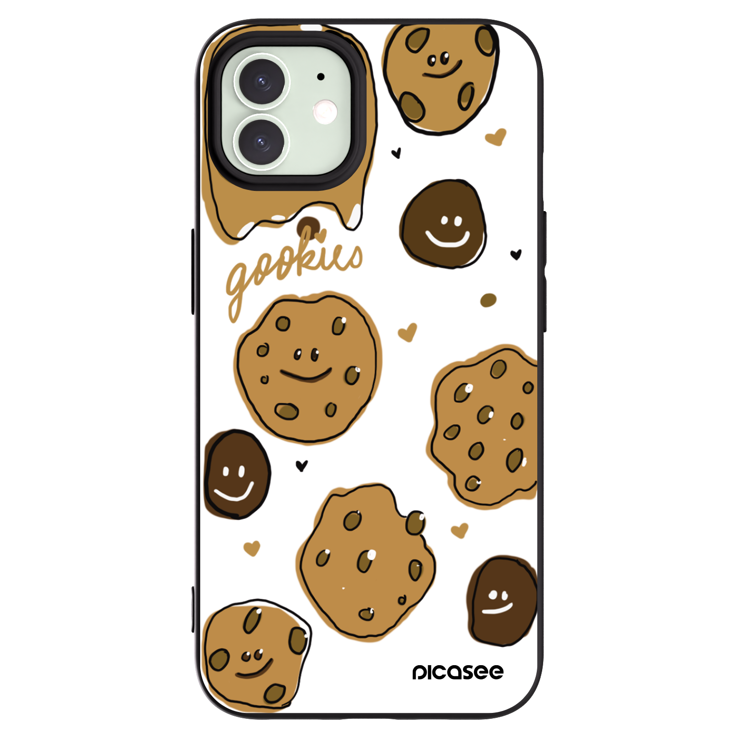 Picasee silikonski črni ovitek za Apple iPhone 12 Pro - Gookies