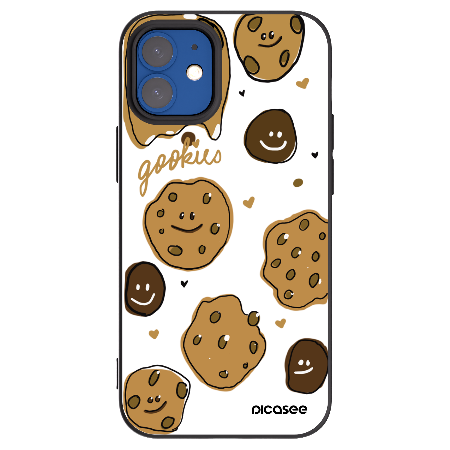 Picasee silikonski črni ovitek za Apple iPhone 12 mini - Gookies