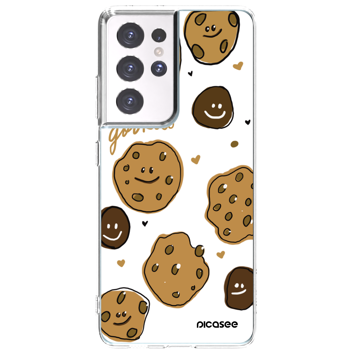 Picasee silikonski prozorni ovitek za Samsung Galaxy S21 Ultra 5G G998B - Gookies