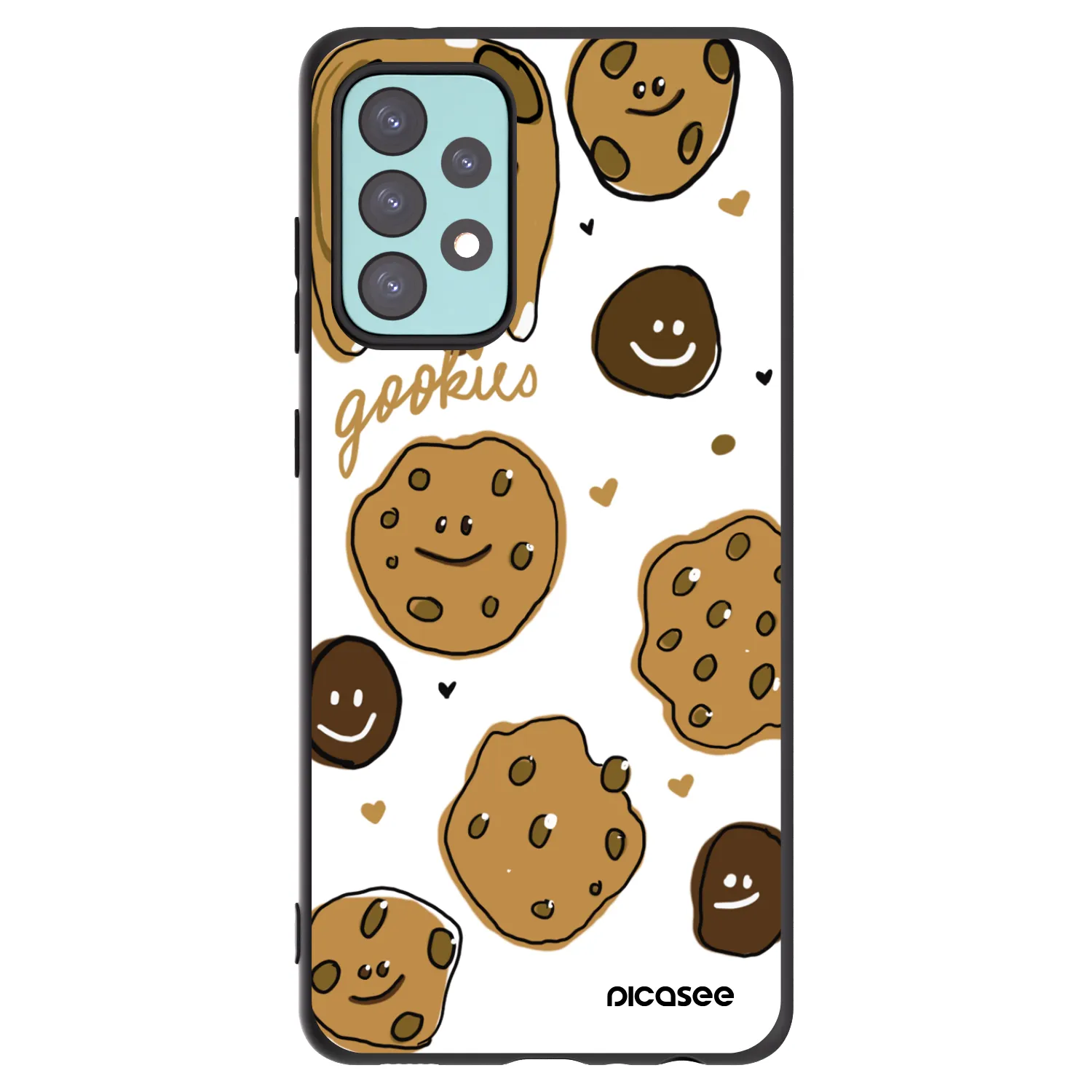 Picasee silikonski črni ovitek za Samsung Galaxy A72 A725F - Gookies